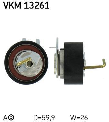 Galet tendeur de courroie de distribution (Galet tendeur de courroie crantée) SKF VKM 13261